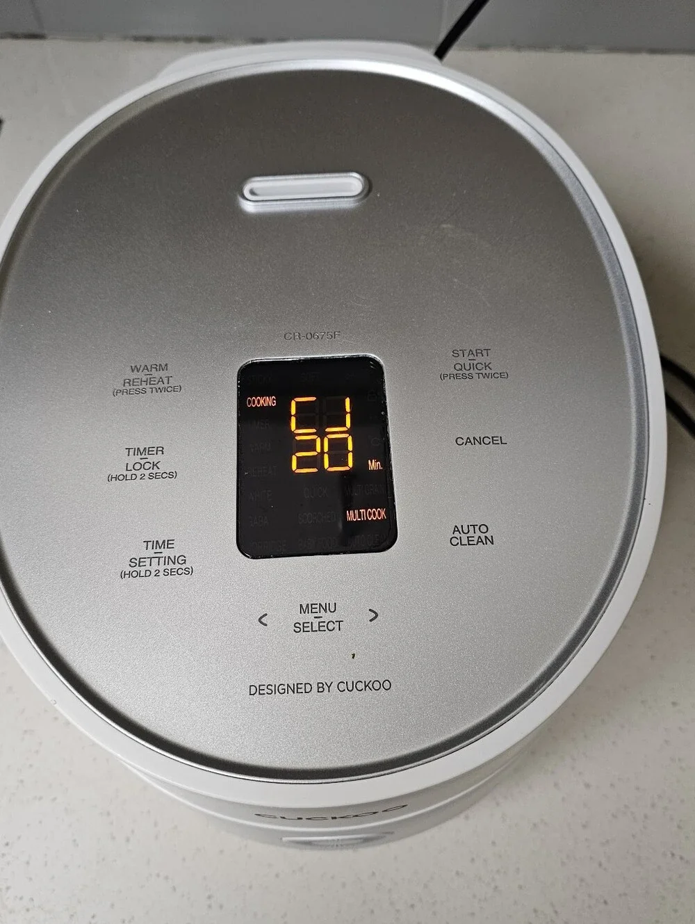 Cuckoo CR-0675F 6-Cup Micom Rice Cooker